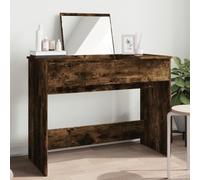 BOWEKAM Meubles, armoires et rangement, meuble-lavabo, coiffeuse de chambre à coucher, coiffeuse avec miroir chêne fumé 100 x 45 x 76 cm