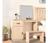 BOWEKAM Meubles, armoires et rangement, meuble-lavabo, coiffeuses de chambre à coucher, bureau cosmétique 95 x 50 x 134 cm, pin massif