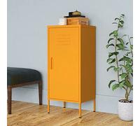 BOWEKAM Meubles,Armoires et stockage,Armoires de rangement et casiers,Armoire de rangement Jaune moutarde 42,5 x 35 x 101,5 cm Acier