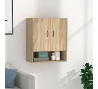 BOWEKAM Meubles, armoires et stockage, armoires de rangement et casiers, armoire murale en chêne Sonoma 60 x 31 x 70 cm, bois d'ingénierie