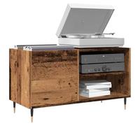 BOWEKAM Meubles, armoires et stockage, armoires de rangement et supports de médias, armoire à disques en bois ancien 84,5 x 38 x 48 cm en bois d'ingénierie