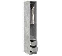 BOWEKAM Meubles, armoires et stockage, armoires et armoires, armoire béton gris 30 x 50 x 200 cm