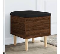 BOWEKAM Meubles, bancs, bancs de rangement et d'entrée, banc de rangement, chêne marron, 42 x 42 x 46 cm, bois d'ingénierie