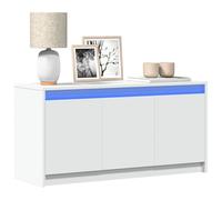 BOWEKAM Meubles, centres de divertissement et meubles TV, meuble TV avec LED blanc, 100 x 34 x 50 cm, bois d'ingénierie