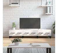 BOWEKAM Meubles, centres de divertissement et meubles TV, meuble TV, blanc brillant, 150 x 36 x 30 cm, bois d'ingénierie