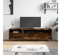 BOWEKAM Meubles, centres de divertissement et meubles TV, meuble TV en chêne fumé 150 x 30 x 44,5 cm en bois d'ingénierie