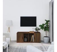 BOWEKAM Meubles, centres de divertissement et meubles TV, meuble TV en chêne marron, 100 x 35 x 40 cm, bois d'ingénierie