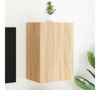 BOWEKAM Meubles, centres de divertissement et supports TV, meuble mural TV en chêne sonoma, 40,5 x 30 x 60 cm, bois d'ingénierie