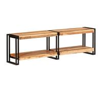 BOWEKAM Meubles, centres de divertissement et supports TV, meuble TV 140 x 30 x 40 cm en bois d'acacia massif