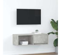 BOWEKAM Meubles, centres de divertissement et supports TV, meuble TV, béton gris, 80 x 31 x 25,5 cm, bois d'ingénierie