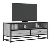 BOWEKAM Meubles, centres de divertissement et supports TV, meuble TV gris Sonoma 100 x 34,5 x 40 cm en bois et métal