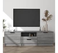 BOWEKAM Meubles, centres de divertissement et supports TV, meuble TV gris Sonoma 140 x 35 x 40 cm en bois d'ingénierie