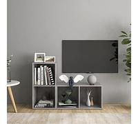 BOWEKAM Meubles, centres de divertissement et supports TV, meubles TV 2 pièces gris béton 72 x 35 x 36,5 cm en bois d'ingénierie