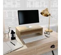 BOWEKAM Meubles, centres de divertissement et supports TV, support de moniteur en chêne sonoma 42 x 24 x 13 cm