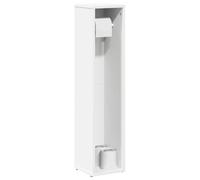 BOWEKAM Meubles, ensembles de meubles, ensembles de meubles de salle de bain, armoire de salle de bain avec porte-rouleau, blanc, 20,5 x 20 x 90 cm