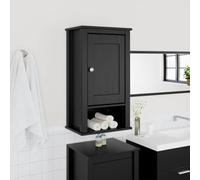 BOWEKAM Meubles, ensembles de meubles, ensembles de meubles de salle de bain, armoire murale de salle de bain BERG noir, 40 x 27 x 71,5 cm, pin massif