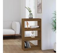 BOWEKAM Meubles, étagères, bibliothèques et étagères debout, armoire à livre/séparateur de pièce, marron miel 60 x 30 x 103,5 cm en bois de pin