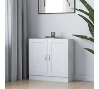 BOWEKAM Meubles, étagères, bibliothèques et étagères debout, armoire à livres, blanc, 82,5 x 30,5 x 80 cm, bois d'ingénierie