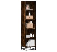 BOWEKAM Meubles, étagères, bibliothèques et étagères debout, armoire à livres en chêne fumé 40 x 35 x 170,5 cm