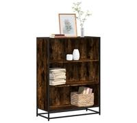 BOWEKAM Meubles, étagères, bibliothèques et étagères debout, armoire à livres en chêne fumé 80,5 x 35 x 107,5 cm