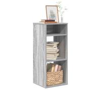 BOWEKAM Meubles, étagères, bibliothèques et étagères debout, armoire à livres, gris Sonoma, 34 x 31 x 80 cm, bois d'ingénierie