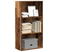 BOWEKAM Meubles, étagères, bibliothèques et étagères debout, bibliothèque en bois vieilli 60 x 30 x 114 cm