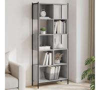 BOWEKAM Meubles, étagères, bibliothèques et étagères debout, bibliothèque gris Sonoma 72 x 28 x 172 cm en bois d'ingénierie