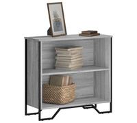 BOWEKAM Meubles, étagères, bibliothèques et étagères debout, bibliothèque gris Sonoma 80 x 31 x 74,5 cm en bois d'ingénierie