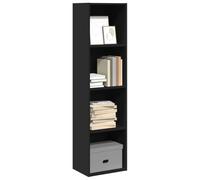 BOWEKAM Meubles, étagères, bibliothèques et étagères debout, bibliothèque noire 40 x 30 x 152 cm en bois d'ingénierie