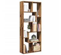 BOWEKAM Meubles, étagères, bibliothèques et étagères debout, séparateur de pièce, bibliothèque en bois ancien, 67 x 25 x 161,5 cm, bois d'ingénierie