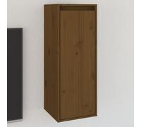 BOWEKAM Meubles, étagères, étagères murales et rebords, armoire murale, marron miel 30 x 30 x 80 cm, pin massif