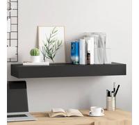 BOWEKAM Meubles, étagères, étagères murales et rebords, étagère murale flottante avec tiroir noir, 80 x 25 x 8 cm