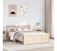BOWEKAM Meubles, lits et accessoires, lits et cadres de lit, cadre de lit avec tête de lit sans matelas, 135 x 190 cm, double