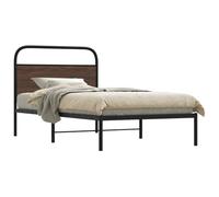 BOWEKAM Meubles, lits et accessoires, lits et cadres de lit, cadre de lit sans matelas, 100 x 190 cm, chêne marron