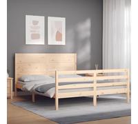 BOWEKAM Meubles, lits et accessoires, lits et cadres de lit, cadre de lit sans matelas 160 x 200 cm en bois massif