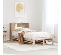 BOWEKAM Meubles, lits et accessoires, lits et cadres de lit, lit bibliothèque sans matelas 75 x 190 cm petit lit simple en bois massif