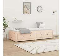 BOWEKAM Meubles, lits et accessoires, lits et cadres de lit, lit de jour sans matelas 90 x 200 cm en pin massif