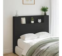 BOWEKAM Meubles, lits et accessoires, têtes de lit et pieds de lit, tête de lit avec LED noir, 120 x 16,5 x 103,5 cm