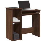 BOWEKAM Meubles, meubles de bureau, bureau avec étagères, chêne marron, 84 x 40 x 78 cm, bois d'ingénierie