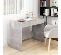 BOWEKAM Meubles, meubles de bureau, bureau, béton gris, 101 x 50 x 76,5 cm, bois d'ingénierie