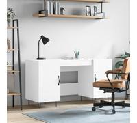 BOWEKAM Meubles, meubles de bureau, bureau, blanc 140 x 50 x 75 cm en bois d'ingénierie