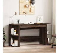 BOWEKAM Meubles, meubles de bureau, bureau, chêne marron, 140 x 50 x 75 cm, bois d'ingénierie