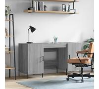 BOWEKAM Meubles, meubles de bureau, bureau, gris Sonoma, 140 x 50 x 75 cm, bois d'ingénierie
