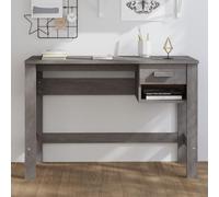BOWEKAM Meubles, meubles de bureau, bureau, HAMAR gris clair 110 x 40 x 75 cm en bois de pin massif
