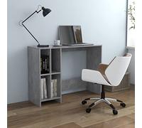 BOWEKAM Meubles, meubles de bureau, bureau, ordinateur portable, bureau béton, gris, 102,5 x 35 x 75 cm