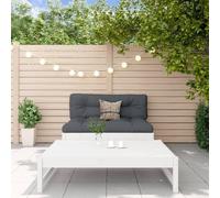 BOWEKAM Meubles, meubles d'extérieur, ensembles de meubles d'extérieur, ensemble de salon de jardin 2 pièces en pin massif blanc