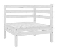BOWEKAM Meubles, meubles d'extérieur, sièges extérieurs, canapés sectionnels extérieurs, canapé d'angle de jardin en pin massif blanc