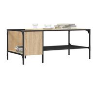 BOWEKAM Meubles, tables, tables d'appoint, tables basses, table basse avec support, chêne sonoma, 100 x 51 x 40 cm, bois d'ingénierie