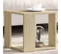BOWEKAM Meubles, tables, tables d'appoint, tables basses, table basse en chêne sonoma, 32 x 32 x 30 cm, bois d'ingénierie
