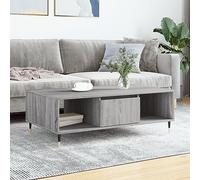 BOWEKAM Meubles, tables, tables d'appoint, tables basses, table basse gris Sonoma 104 x 60 x 35 cm en bois d'ingénierie